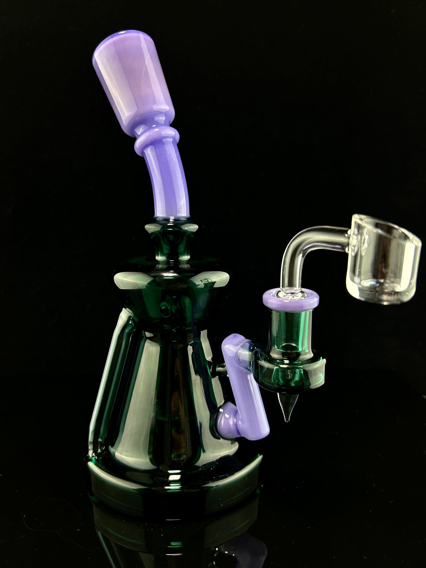 8" Recycler Rig with Circ Perc. Includes Quartz