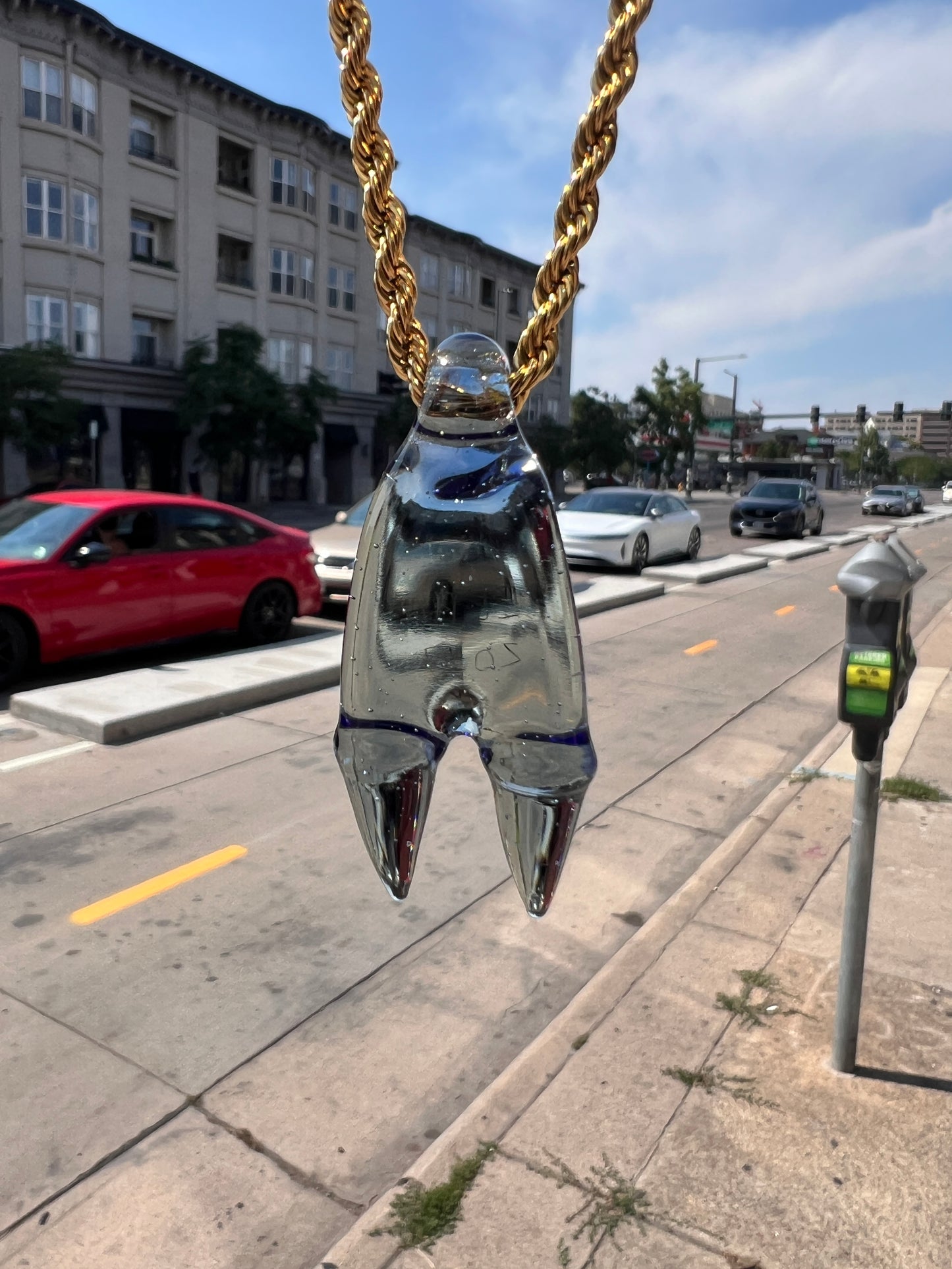 Elbo Raptor Claw Pendant in Potion