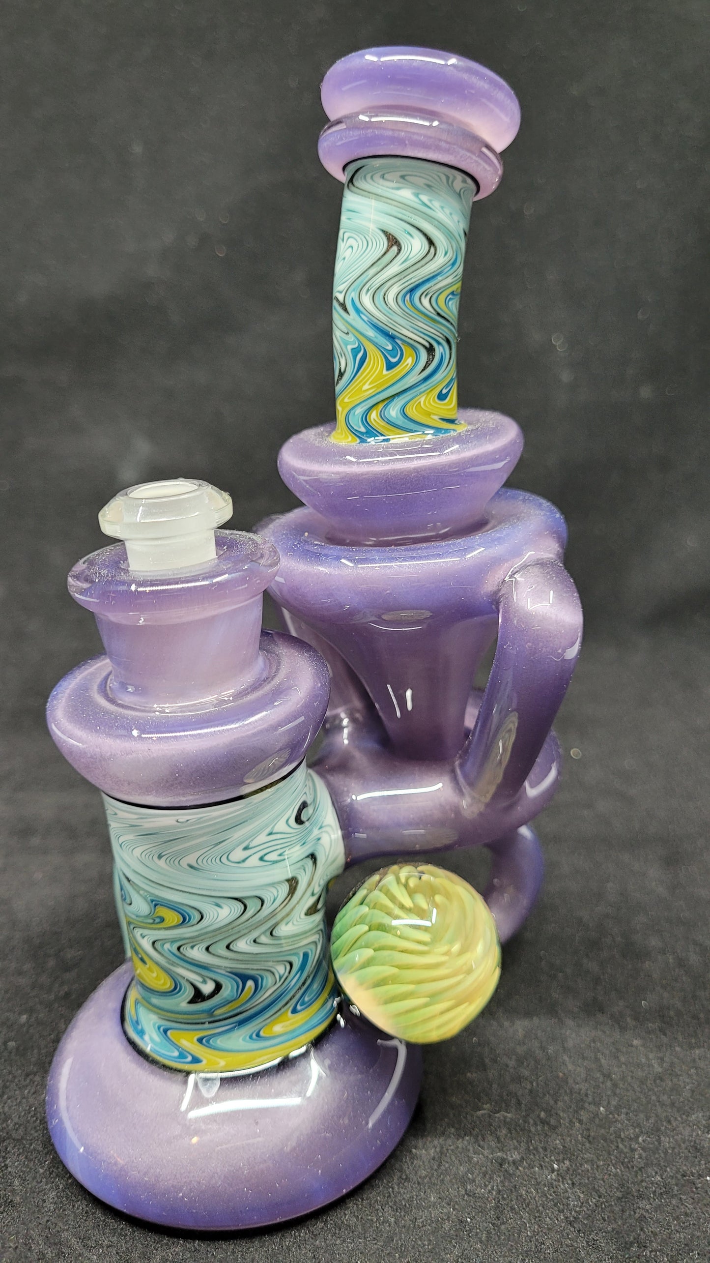 Mini ReBubblers W/ Line Work, Horns & Marble by CRUX GLASS