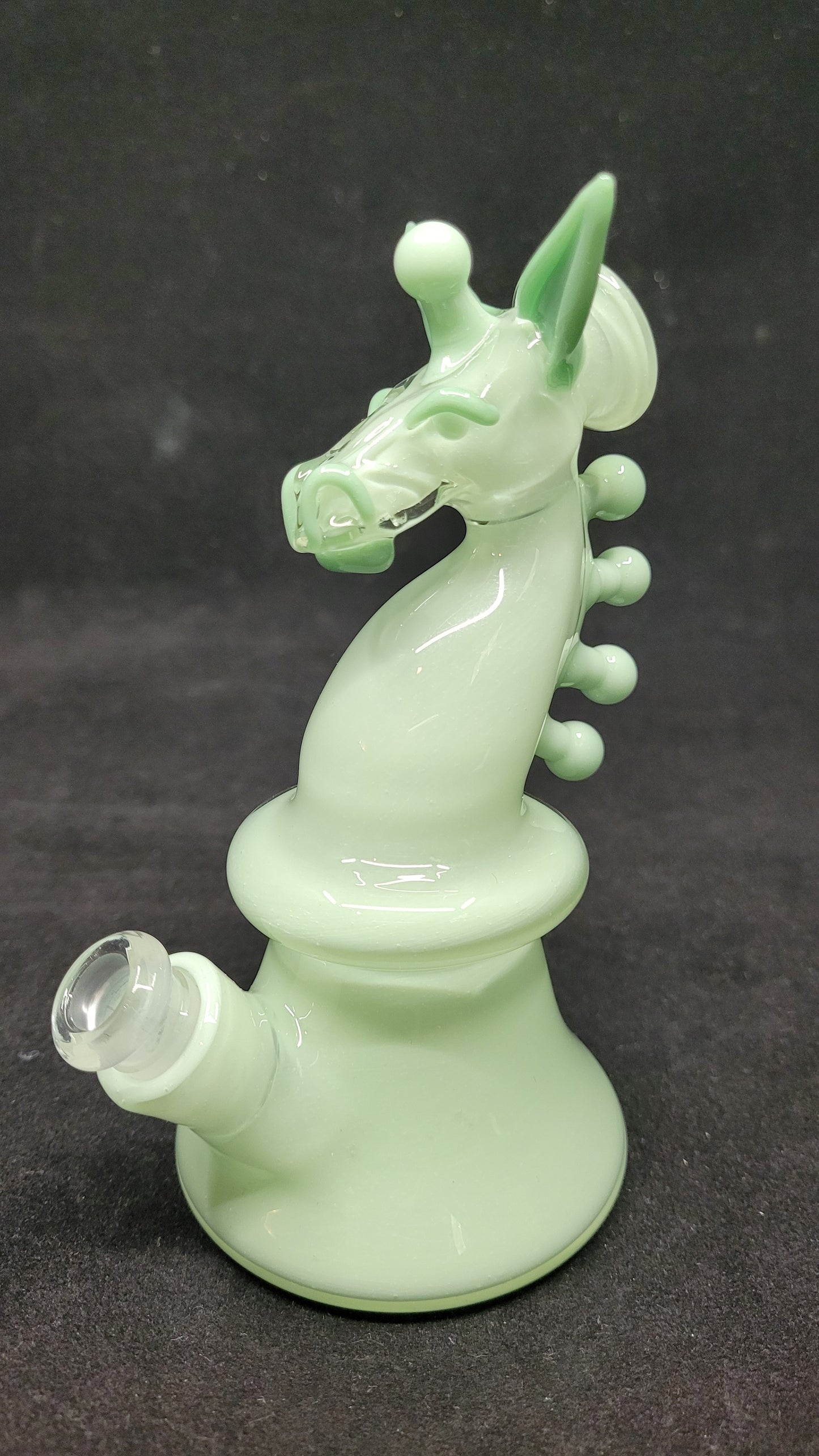 Halliecat Turquoise Horse Bubbler 10mm