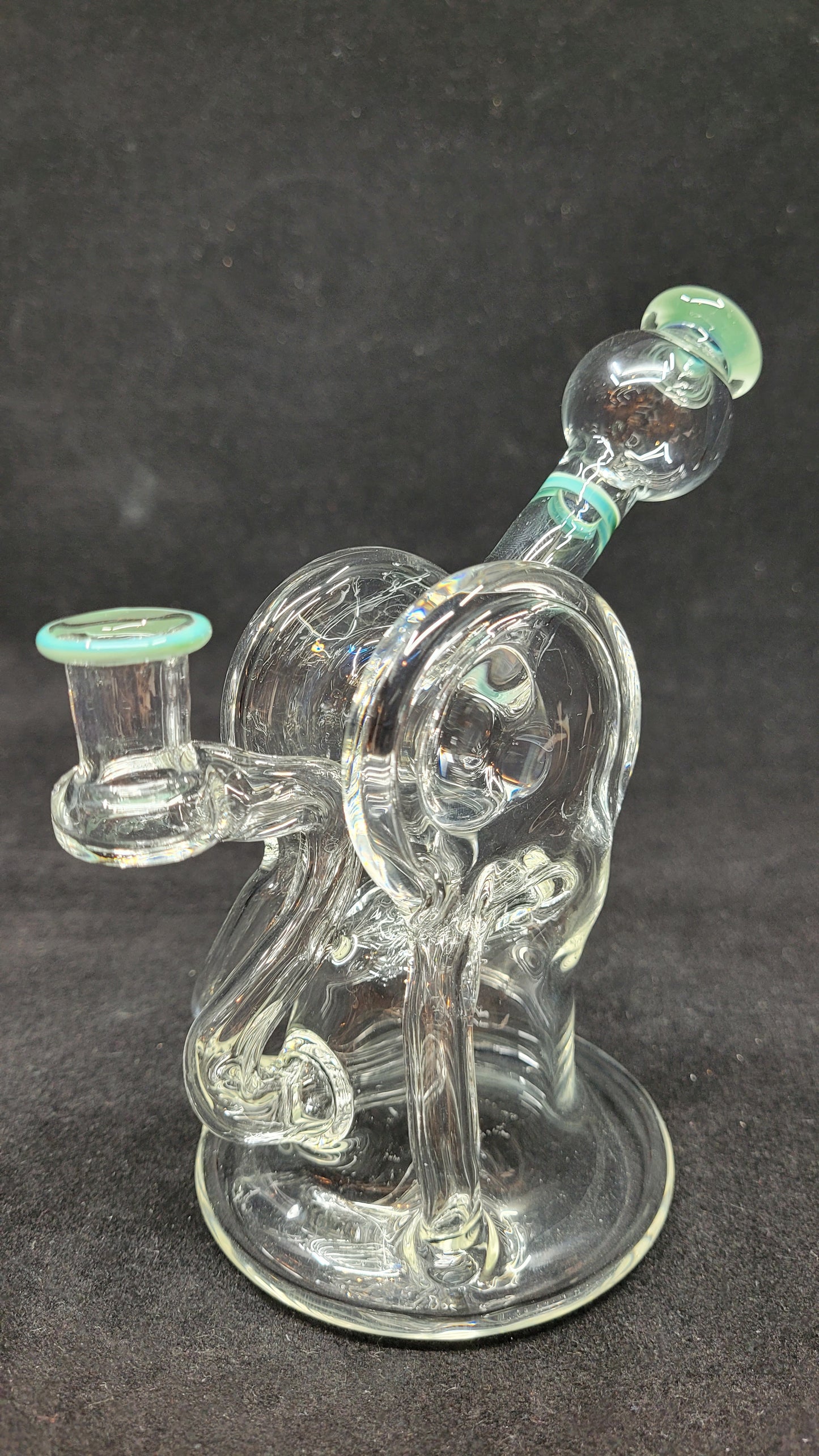 Halliecat Green Lip Double Uptake Recycler 10mm
