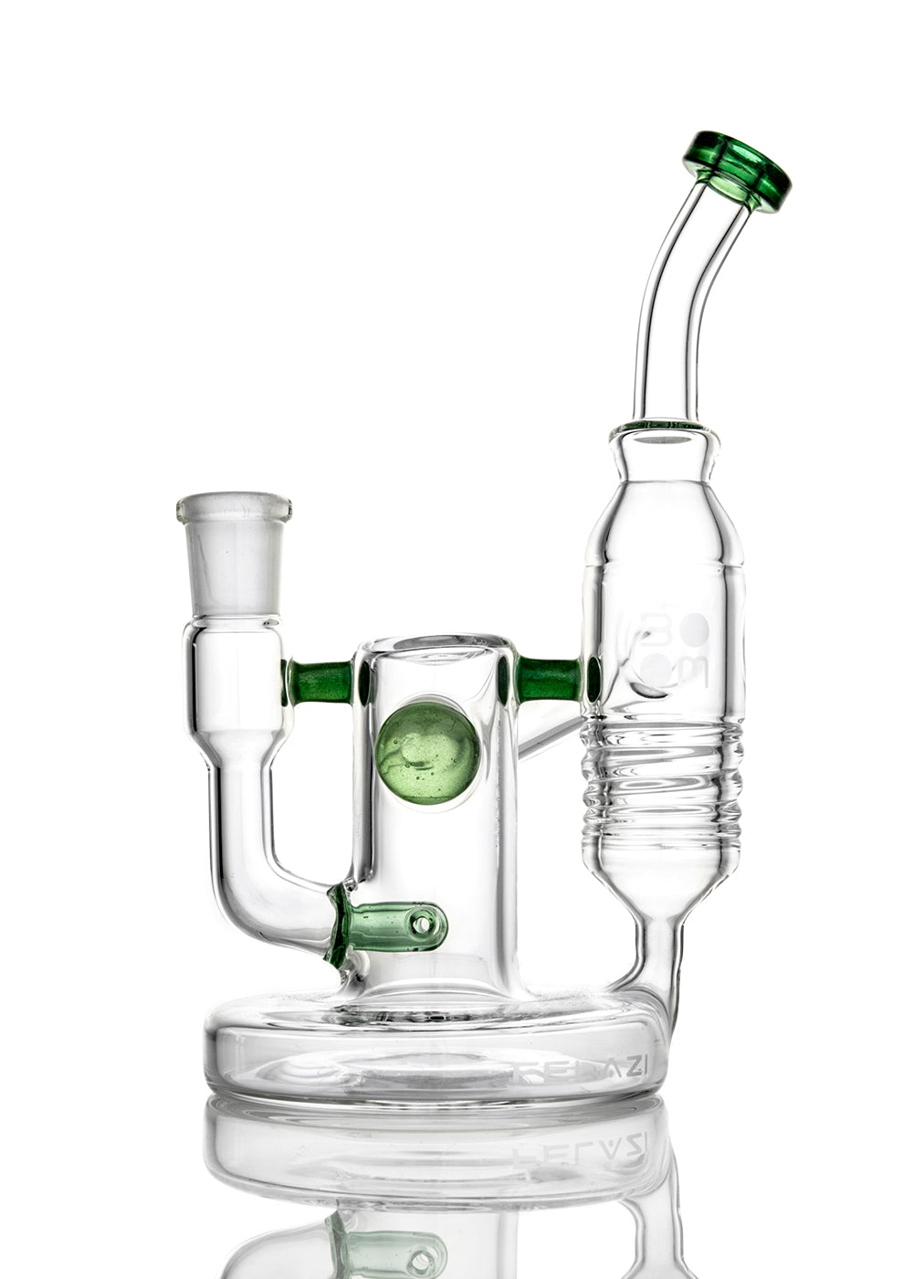 Female Oil Mini Recycler in Green Stardust by Boom Felazi