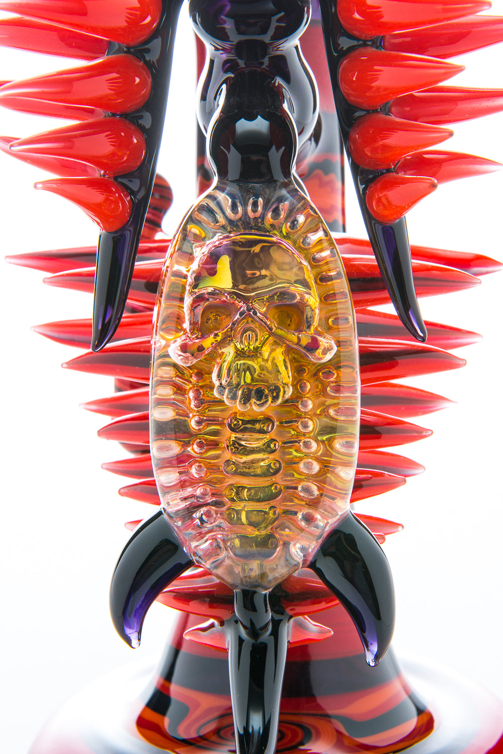 Push Bubbler with Fumed Skull by Cowboy and Banjo