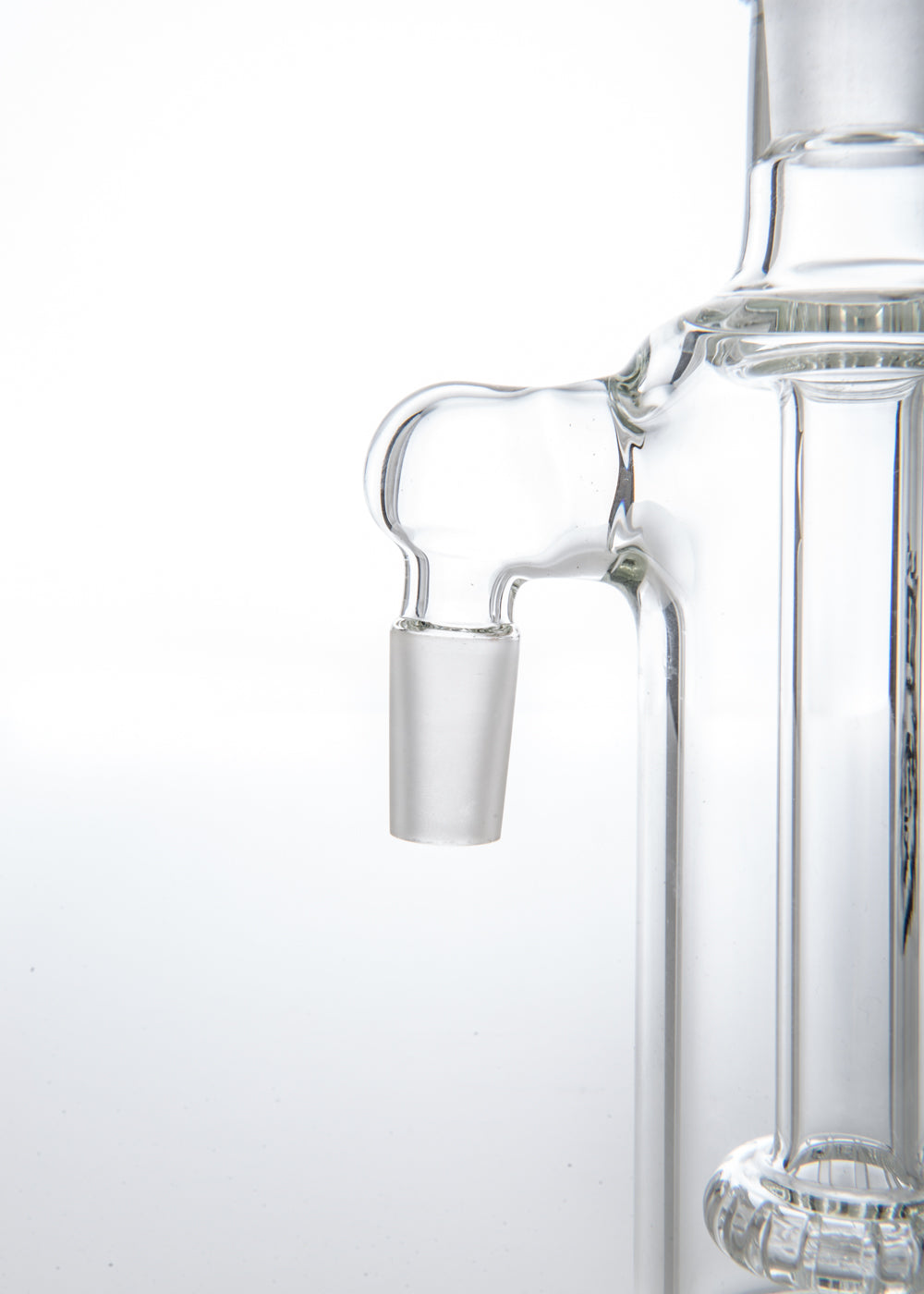 MGW 14mm 90° Cirq Ashcatcher with Platinum and Black Logo