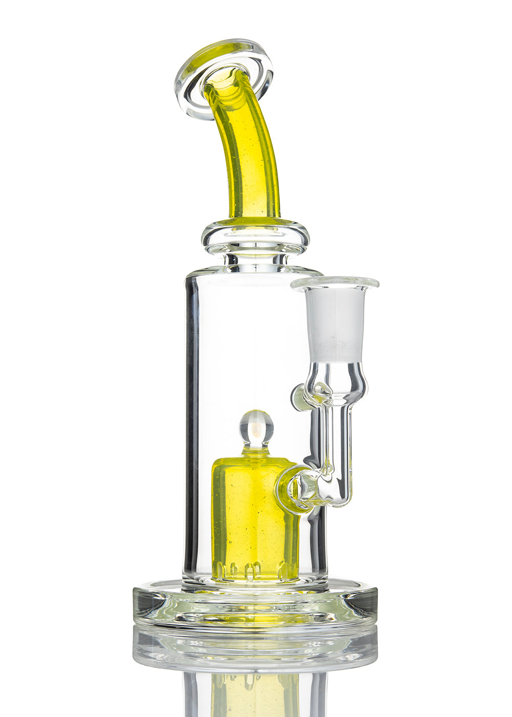 Opal top Perc Vapor Bubbler in UV Illuminati by Michael Downs (Mike D Glass)