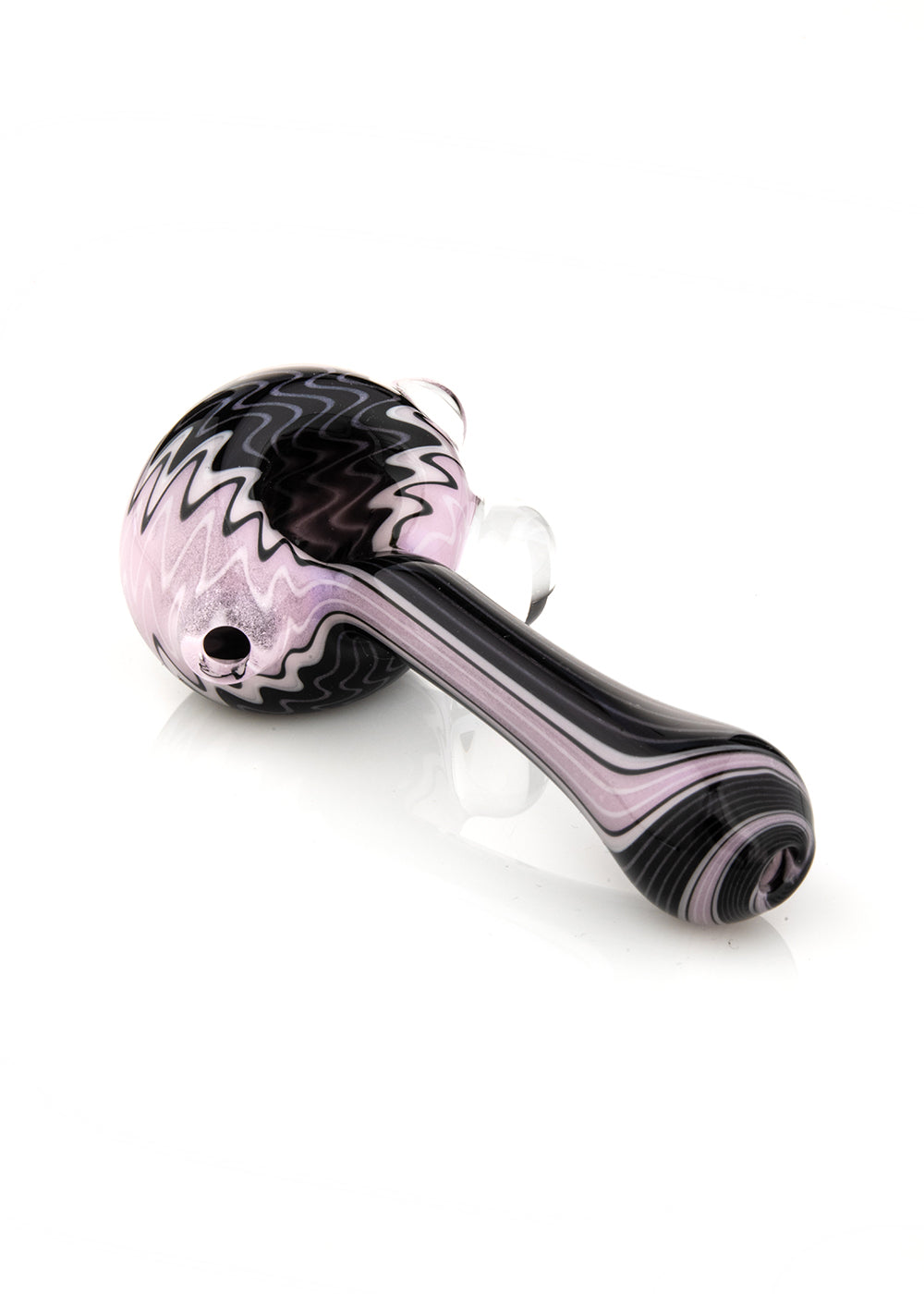 Black and Pink Line Work Spoon by Sand