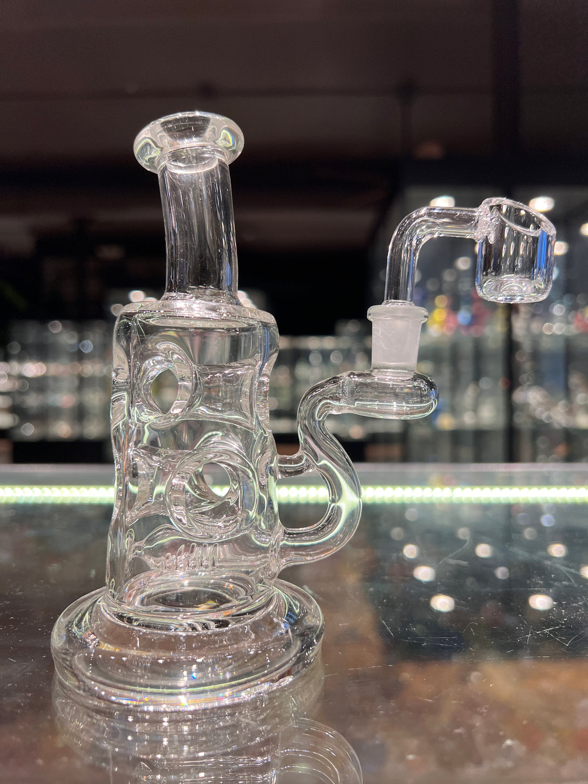 Hackman Fab Comp Rig Mini 10MM Straight Fab Rig With Bowl or Quartz Banger – Illuzion Glass ...