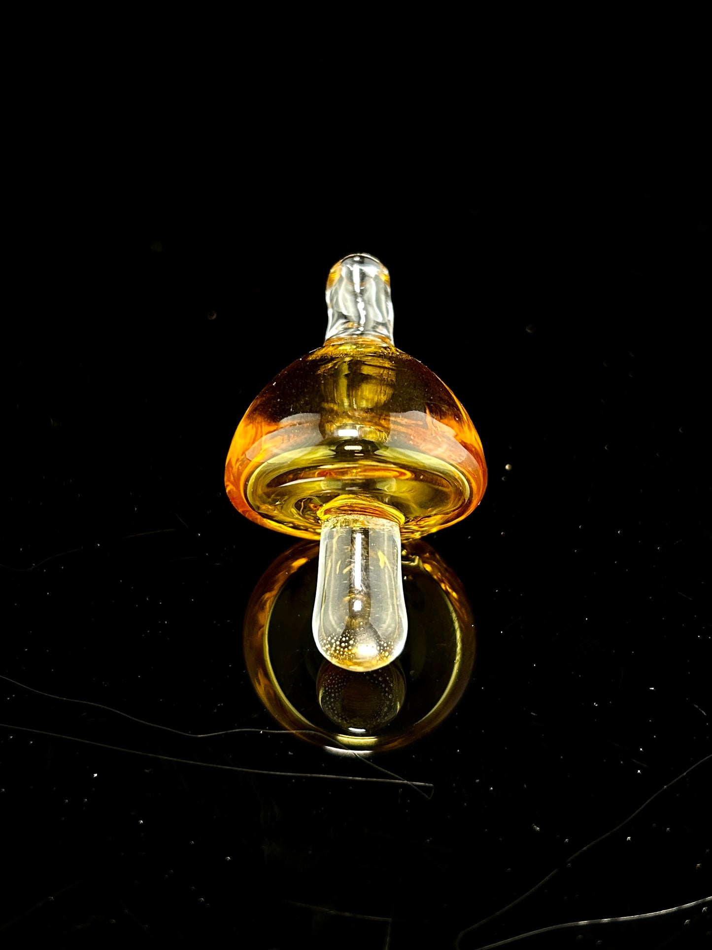 Half Sphere Bubble Cap in Amber