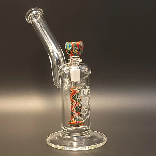 Manifest Glass works (MGW) Worked Bubbler in Rainbow