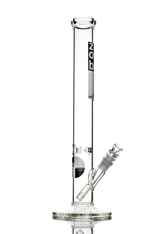 ZOB 18" Straight with Black and White Verticle Square and Square Logo Tube