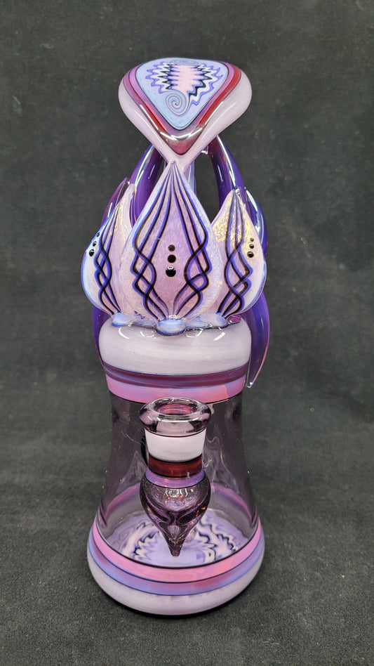 14mm Orchid Rig by Blossom Glass