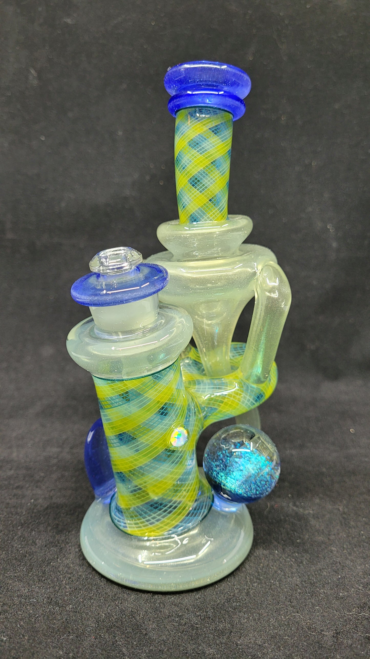 ReBubblers W/ Retti Linework, Horns, Opal, & Marble by CRUX GLASS