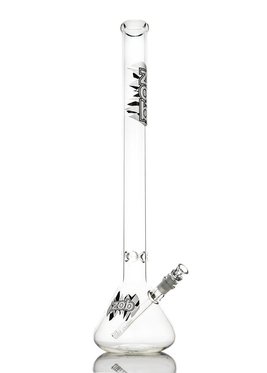 ZOB 24" Beaker with Black and White Designer Logos Tube
