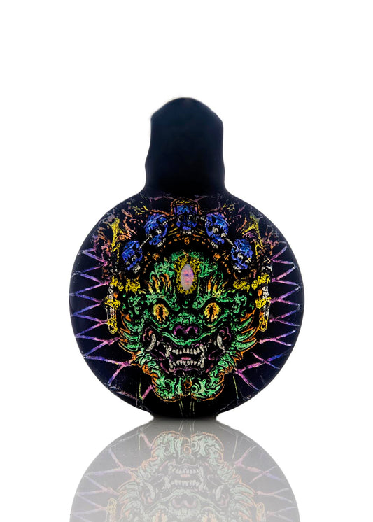 Dragon Dichro Pendant with Opal #1 by Berzerker