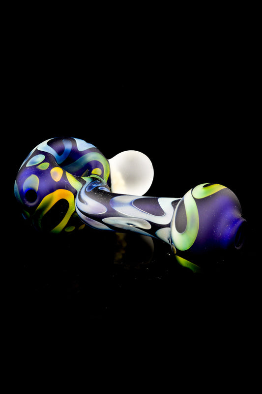 Frosted Full Color Zig Zag Spoon in Cobalt by Willow