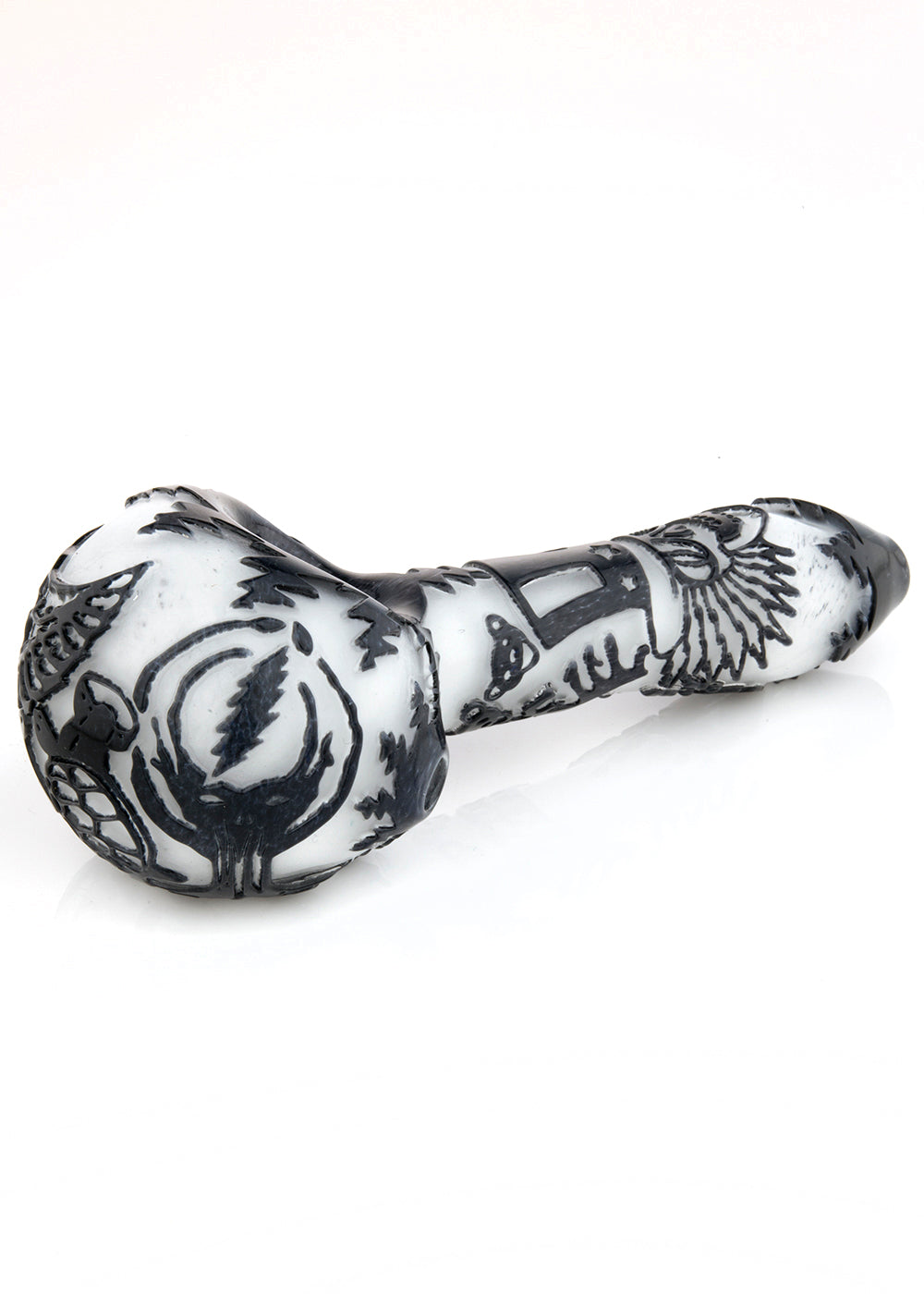 Grateful Dead Frit Over Frit Fire Polished Spoon #3 by Liberty 503