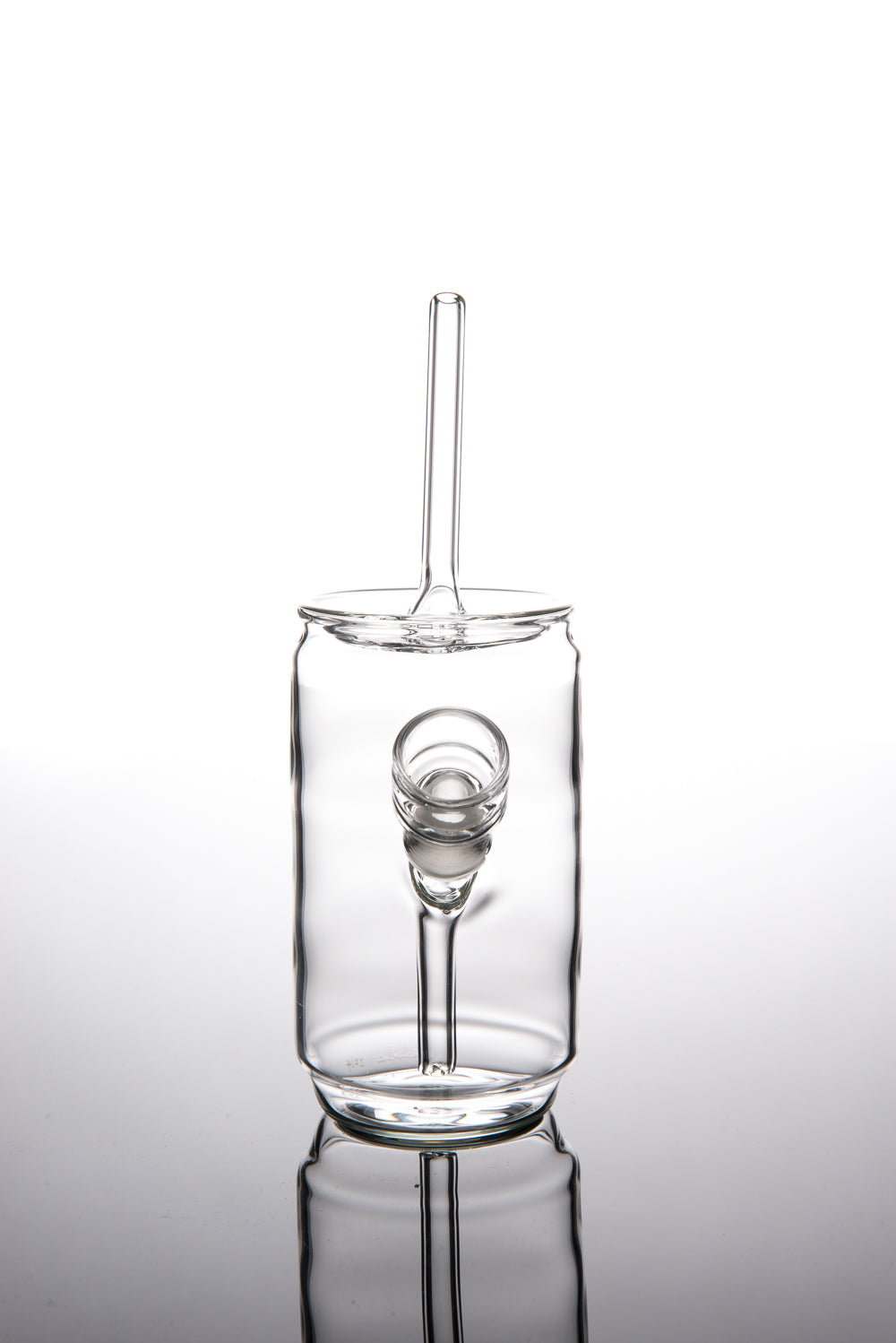 Clear Can Vapor Bubbler with Straw #2 by Eskuche