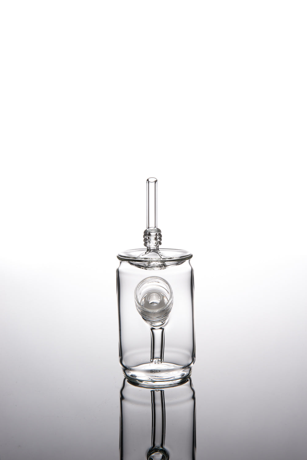 Clear Mini Can Vapor Bubbler with Straw#2  by Eskuche