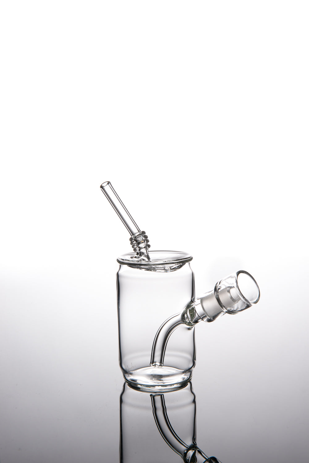 Clear Mini Can Vapor Bubbler with Straw#2  by Eskuche