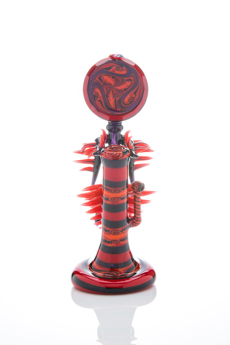 Push Bubbler with Fumed Skull by Cowboy and Banjo