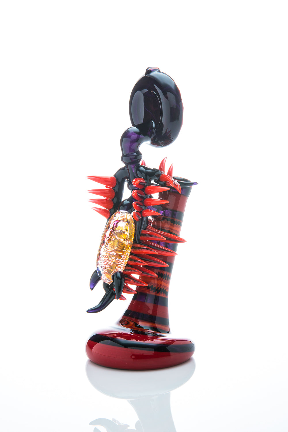 Push Bubbler with Fumed Skull by Cowboy and Banjo