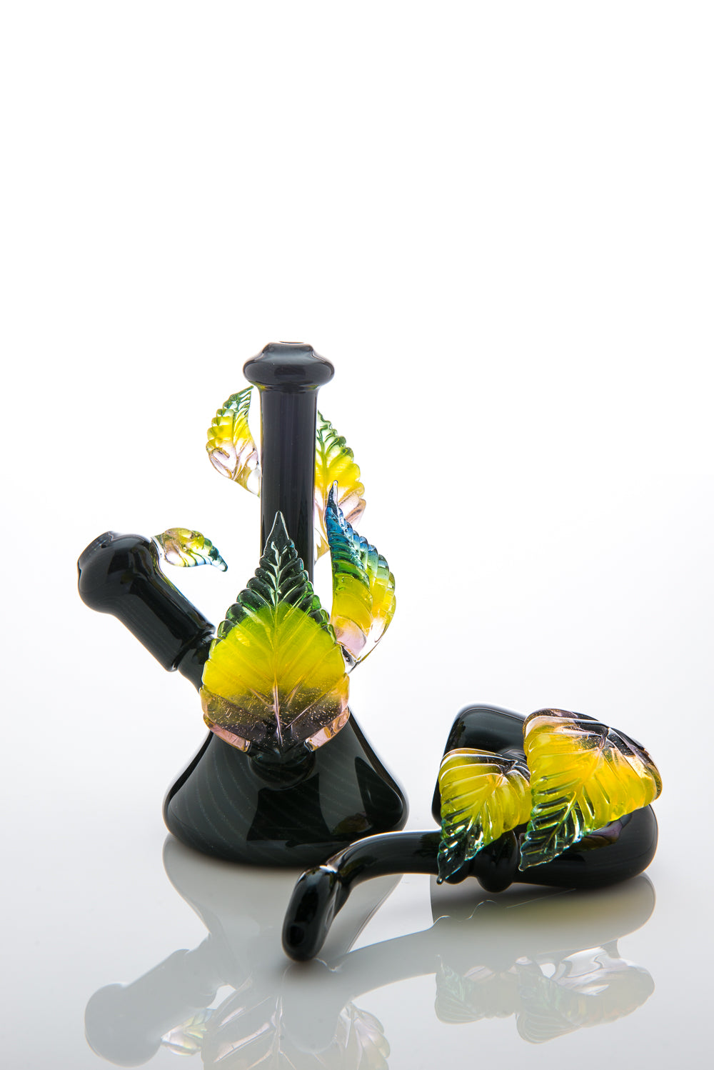 Black Mini Tube and Sherlock with Leaves Set by DOC
