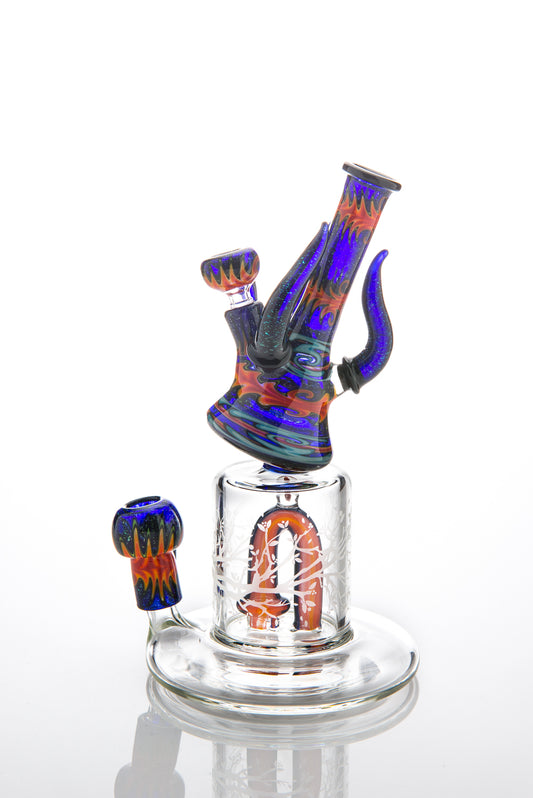 En4cer Vapor Bubbler with Mini Tube Mouthpiece Collaboration by Andy G and 4.0