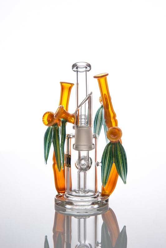 Ill Glass First Friday 50 Watt with Bamboo Shoots Collaboration with Darby Holm
