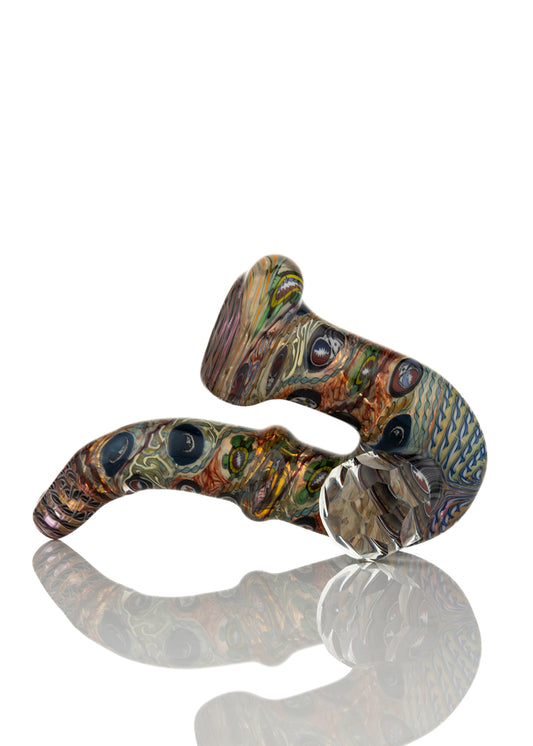 Grateful Dead Glass Sherlock Pipe 