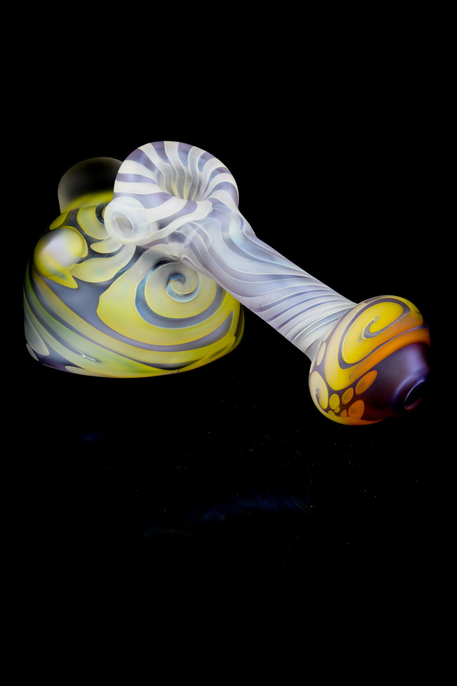 Large Frosted Full Color Hammer Bubbler in Pink by Willow and Quinn