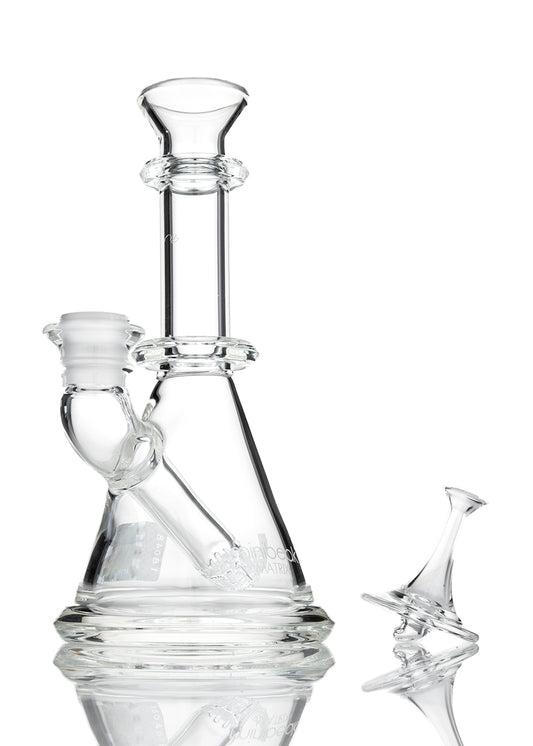 Mobius Mini Beaker with Crucible Carb Cap Mini Vapor Tube