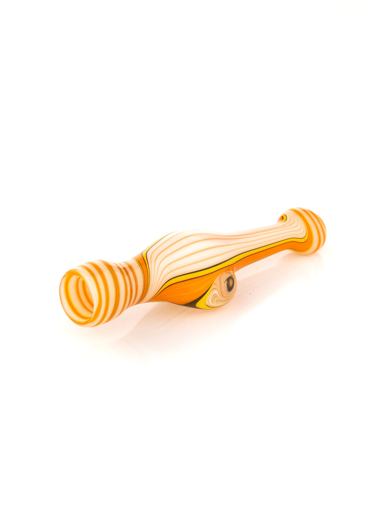 Orange and Pink Line Work Spoon by Sand