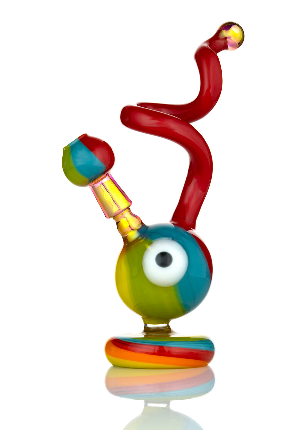 Beach Ball Rig 14mm with Matching Dome by Down Neck – Illuzion Glass ...