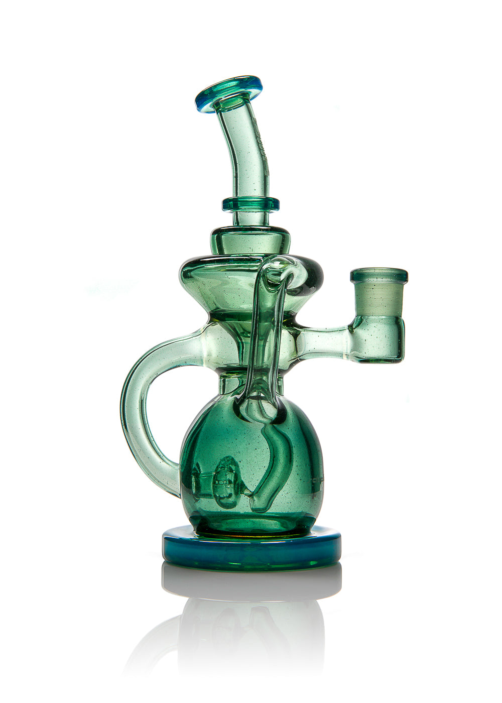 Ill Glass Custom 14mm Female Satellite Recycler in Meta-Terrania and Subliminal Sparkle