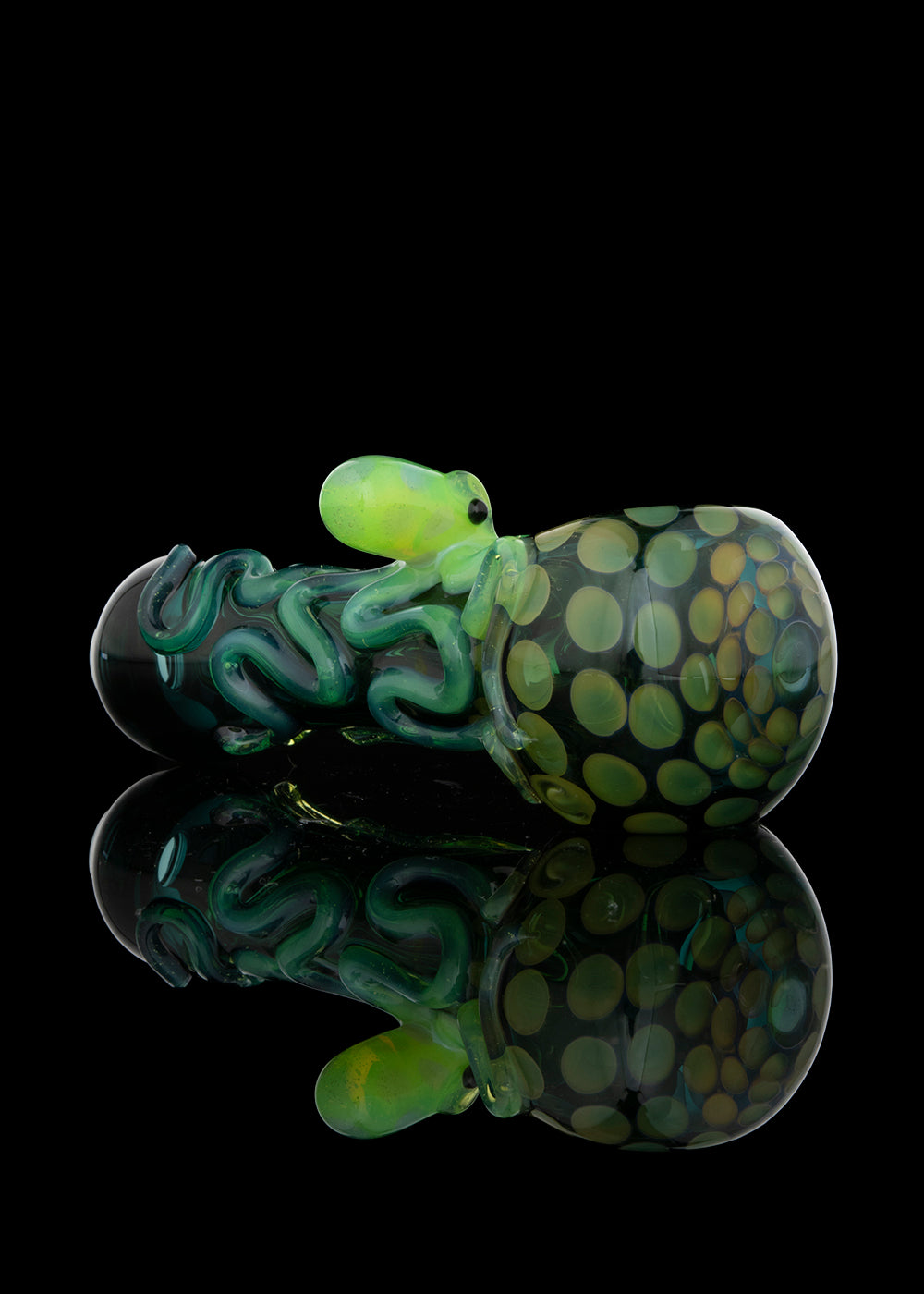 Teal Spoon with Green Slyme Octopus by Curtis Claw