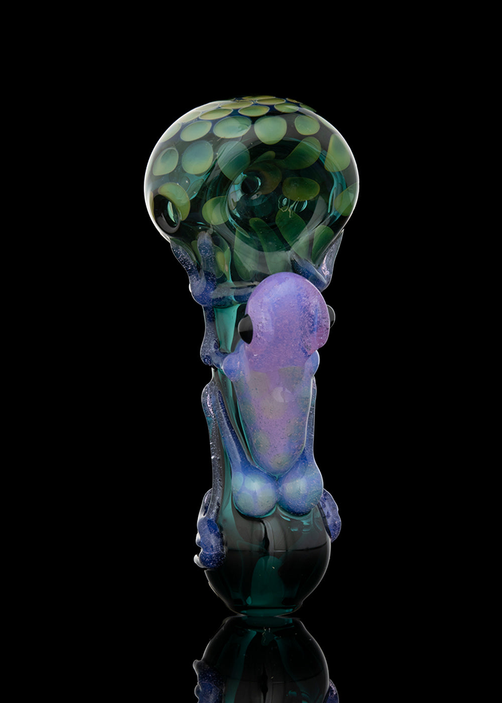 Teal Spoon with Pink Slyme Frog by Curtis Claw