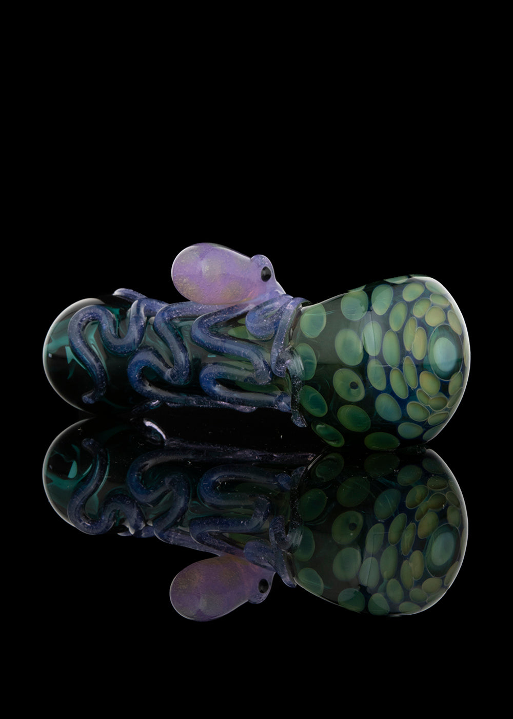 Teal Spoon with Pink Slyme Octopus by Curtis Claw