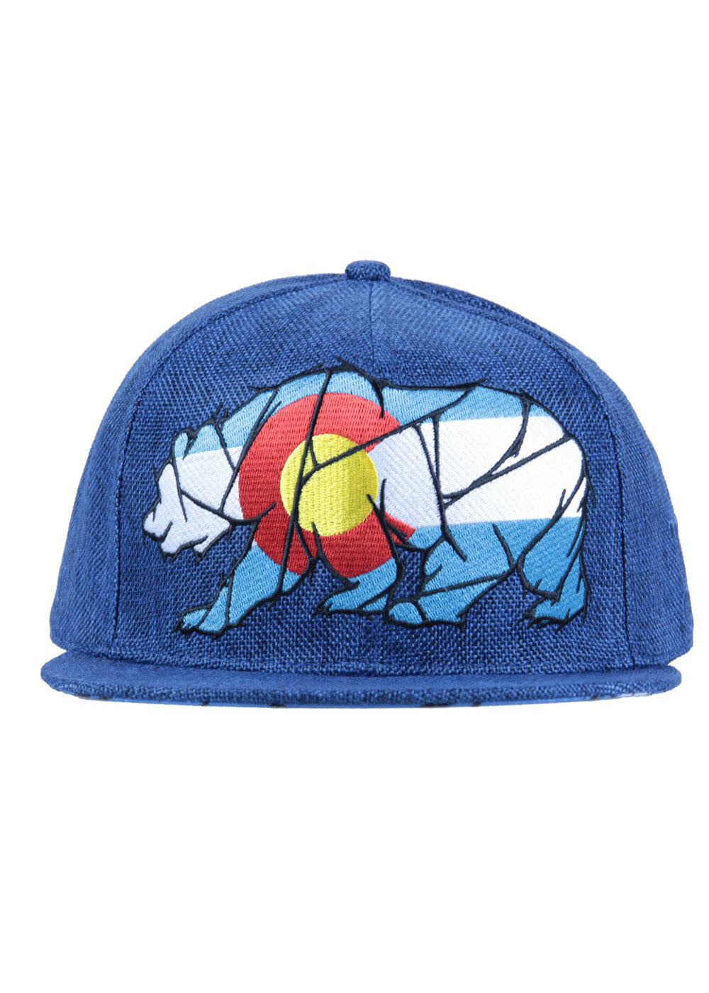 Grassroots Colorado Mosaic Bear Fitted Hat
