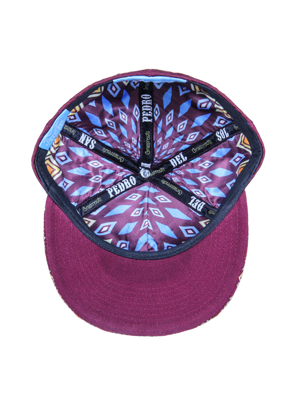 Grassroots San Pedro Del Sol Burgundy Fitted Hat