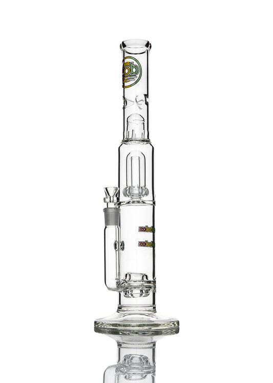 ZOB Zobello to UFO Perc Stemless Straight  with Rasta Circle Logo Tube